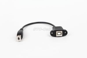 Panel Mount USB 2.0 B hembra jar B macho Cable