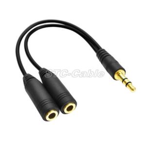 Macho Stereo 3.5mm yoho estéreo 3,5 mm hembra Y Cable