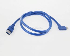 USB 3.0 Cable ángulo ar izquierda 'nar macho Micro B macho